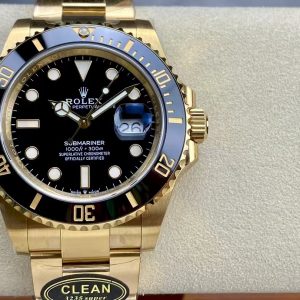 Rolex Submariner Yellow Gold Steel Black Dial