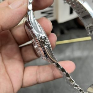 Super Clone Rolex Datejust 41mm, Grey Rhodium Diamond Dial, Jubilee 126334-0006 Mint 2022