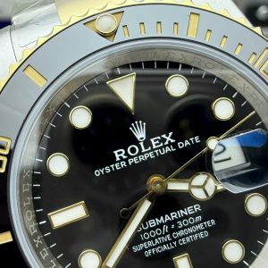 Rolex Submariner Yellow Gold Steel Black Dial