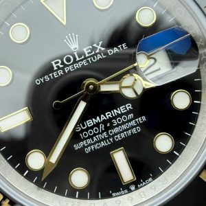 Rolex Submariner Yellow Gold Steel Black Dial