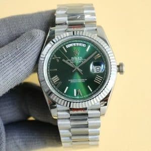 Rolex Day-Date 40 Green Sunburst Dial — VS Factory 2024 Edition Super Clone