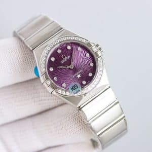Omega Constellation 28mm Purple Wave Dial