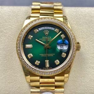 Rolex Day-Date 40 Green Diamond Dial
