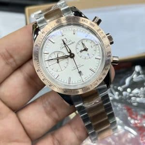 Replica Omega Speedmaster Chronometer Rose Gold Bezel