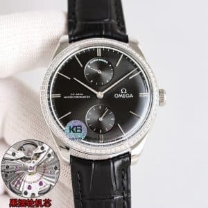 KB Factory Omega De Ville Power Reserve Black Dial Replica — Quiet Elegance, True Precision