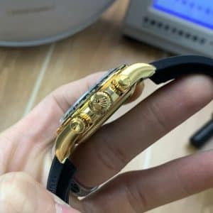 Rolex Daytona 116518LN Yellow Gold Champagne Dial on Oysterflex