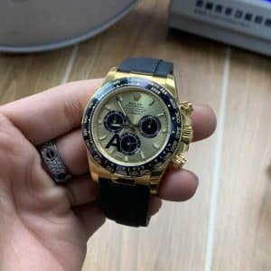 Rolex Daytona 116518LN Yellow Gold Champagne Dial on Oysterflex