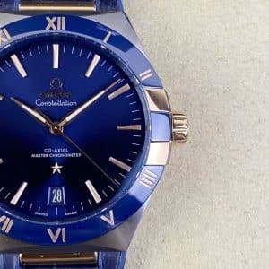 Omega Constellation Co-Axial Master Chronometer 41mm – TW Factory 1:1 Super Clone (Blue Ceramic & Leather Edition)