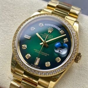 Rolex Day-Date 40 Green Diamond Dial