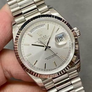 Rolex Day-Date 40 Silver Dial
