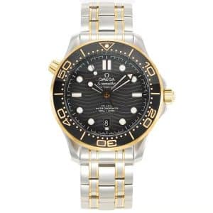 Replica Omega Seamaster Diver 300M Black Dial Two-Tone — VS Factory Edition