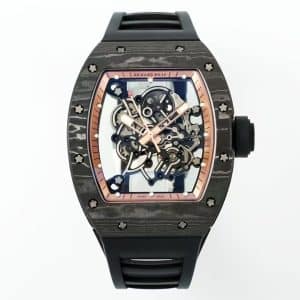 Richard Mille RM35-01 Rafael Nadal — Black Carbon with Rose Gold Bezel  ZF Factory 1:1 Super Clone