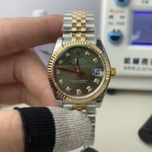 Datejust 31 mm Olive Green Diamond Dial Jubilee 278273 Full Set