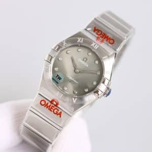 Omega Constellation 28mm Grey Sunburst Dial – TW Factory 1:1 Super Clone (Diamond Index Edition)