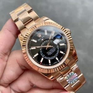 ky-Dweller 326235 Black Dial Rose Gold