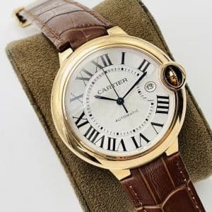 AF Factory Cartier Ballon Bleu Super Clone – Rose Gold Leather Strap Edition (Model CRW6920052)