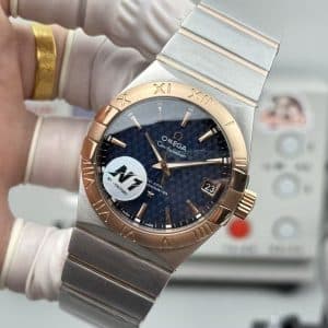 Omega Constellation Co-Axial Master Chronometer 41mm – N1 Factory 1:1 Super Clone (Blue Textured Dial, Rose Gold Bezel Edition)