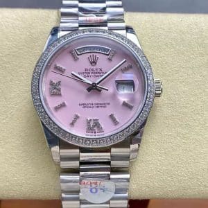 40 Pink Diamond Roman Dial