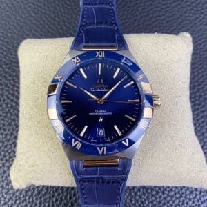 Omega Constellation Co-Axial Master Chronometer 41mm – TW Factory 1:1 Super Clone (Blue Ceramic & Leather Edition)