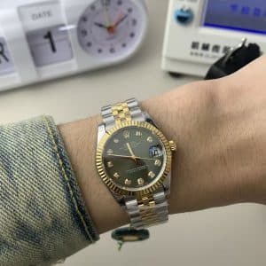 Datejust 31 mm Olive Green Diamond Dial Jubilee 278273 Full Set
