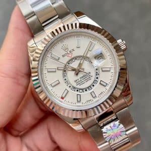 Rolex Sky-Dweller 326934 Silver Dial 42mm — Clean Factory Super Clone