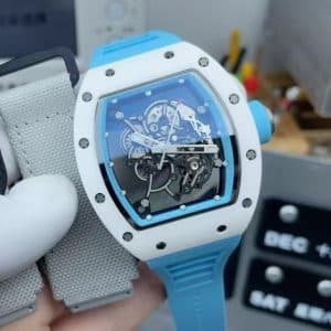 Replica Richard Mille RM055 Bubba Watson Blue & White Edition — APS Factory 1:1 Super Clone