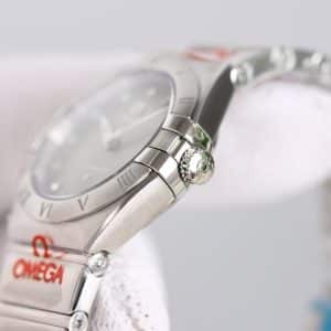 Omega Constellation 28mm Grey Sunburst Dial – TW Factory 1:1 Super Clone (Diamond Index Edition)