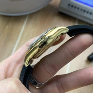 Rolex Daytona 116518LN Yellow Gold Champagne Dial on Oysterflex