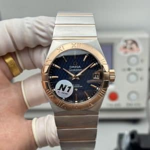 Omega Constellation Co-Axial Master Chronometer 41mm – N1 Factory 1:1 Super Clone (Blue Textured Dial, Rose Gold Bezel Edition)