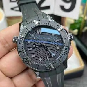 Replica Omega Seamaster Diver 300M Black Ceramic “Black Black” — VS Factory