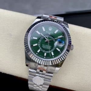 Rolex Sky-Dweller 326934 Green Dial Jubilee Bracelet — Clean Factory Super Clone