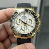 Rolex 116518 Daytona, White Dial, Ceramic Bezel - Yellow Gold On OysterFlex