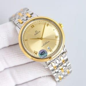 Replica Omega De Ville Prestige Co-Axial Master Chronometer Gold Dial — VS Factory Edition