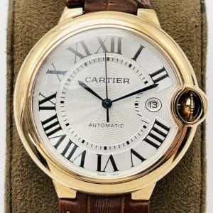 AF Factory Cartier Ballon Bleu Super Clone – Rose Gold Leather Strap Edition (Model CRW6920052)