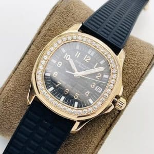 Patek Philippe Aquanaut Luce Rose Gold Diamond Bezel Super Clone
