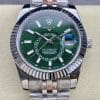 Rolex Sky-Dweller 326934 Green Dial Jubilee Bracelet — Clean Factory Super Clone