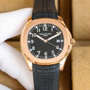 Patek Philippe Aquanaut 5167R-001 Super Clone in rose gold with a chocolate-brown tropical strap Replica
