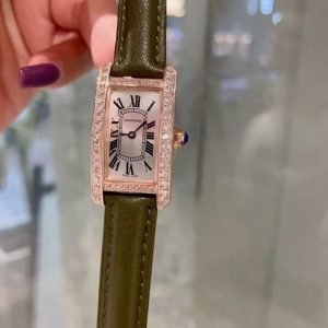 Replica M1 Factory Cartier Tank Américaine Diamond Series — Where Parisian Elegance Meets Modern Color