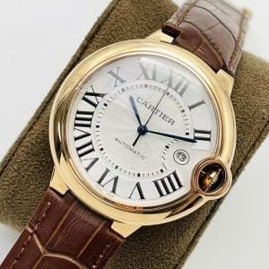 AF Factory Cartier Ballon Bleu Super Clone – Rose Gold Leather Strap Edition (Model CRW6920052)