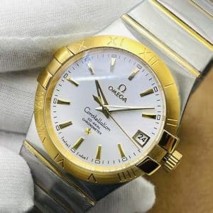 Omega Constellation Co-Axial Chronometer 38mm – N1 Factory 1:1 Super Clone (Two-Tone Gold Bezel Edition)