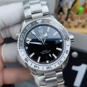 Replica Omega Seamaster Planet Ocean GMT Black & White Bezel — VS Factory