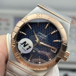 Omega Constellation Co-Axial Master Chronometer 41mm – N1 Factory 1:1 Super Clone (Blue Textured Dial, Rose Gold Bezel Edition)