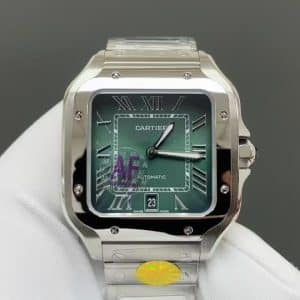 AF Factory Cartier Santos Green Dial — A Modern Icon in Emerald Steel Replica