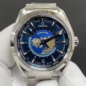 Replica Omega Seamaster Aqua Terra Worldtimer Blue Dial — VS Factory Edition