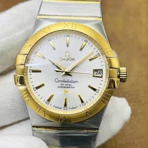 Omega Constellation Co-Axial Chronometer 38mm – N1 Factory 1:1 Super Clone (Two-Tone Gold Bezel Edition)
