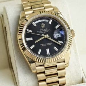 Black Baguette Dial