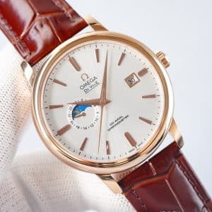 VS Factory Omega De Ville Co-Axial GMT Rose Gold Replica — A Masterpiece of Warm Elegance and Precision