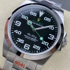 Air-King 126900 40mm Black Arabic Dial