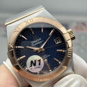 Omega Constellation Co-Axial Master Chronometer 41mm – N1 Factory 1:1 Super Clone (Blue Textured Dial, Rose Gold Bezel Edition)