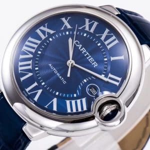 AF Factory Cartier Ballon Bleu Super Clone – Blue Dial Leather Strap Edition (Model CRW6900065)